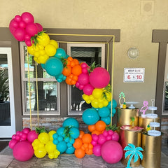 135pcs Hawaiian Tropical Theme Balloons Garland Kit Summer Baby Shower Birthday