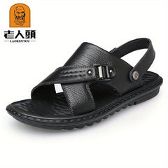 LAORENTOU Men's Non Slip Sandals Comfy Beach Shoes Summer