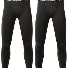 TELALEO 2PCS Youth Compression Fitness Leggings Kids Tights