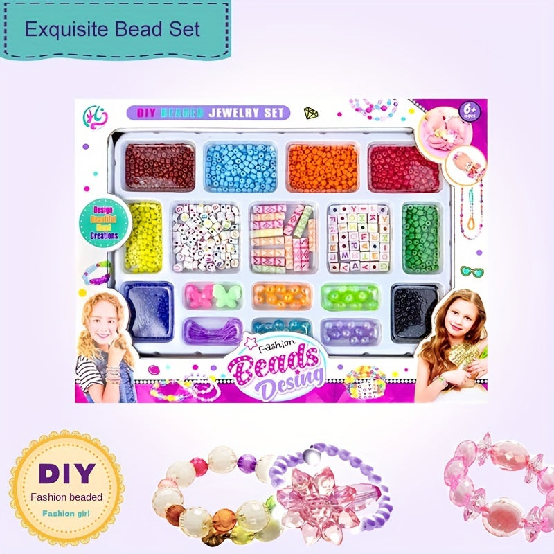 880pcs Charm Bracelet Making Kit Beads Chains DIY Craft Christmas Birthday Gift