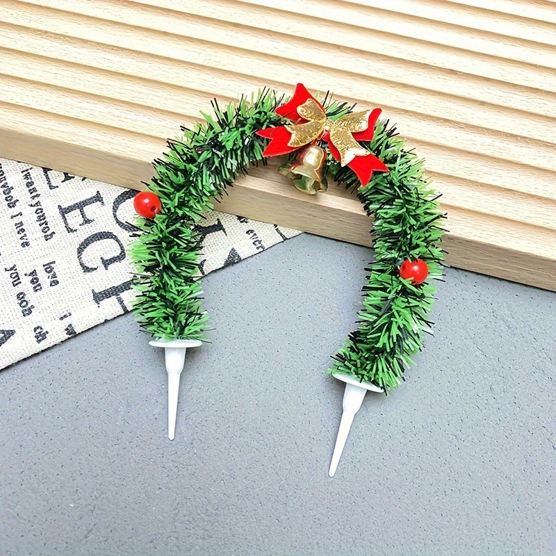 Christmas Cake Insert Party Decoration Cupcake Decoration