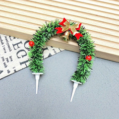 Christmas Cake Insert Party Decoration Cupcake Decoration