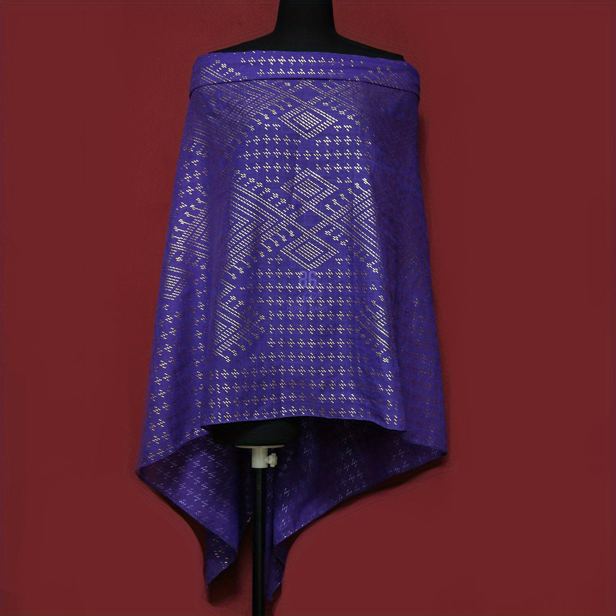 Hot Stamping Purple Cotton Scarf Women Hijab Turban