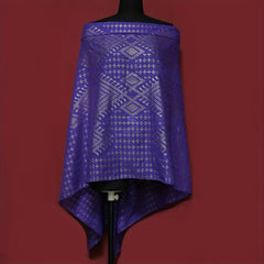 Hot Stamping Purple Cotton Scarf Women Hijab Turban