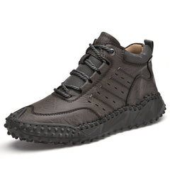 Men's Retro Stitch Ankle Boots for Outdoor Climbing
