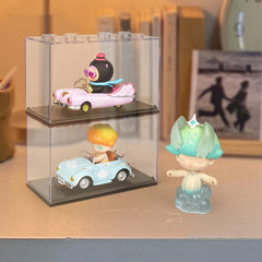 Transparent display box for building block collection