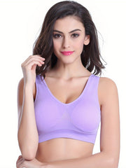 3pcs Wireless Sports Bras Breathable Tank Bra