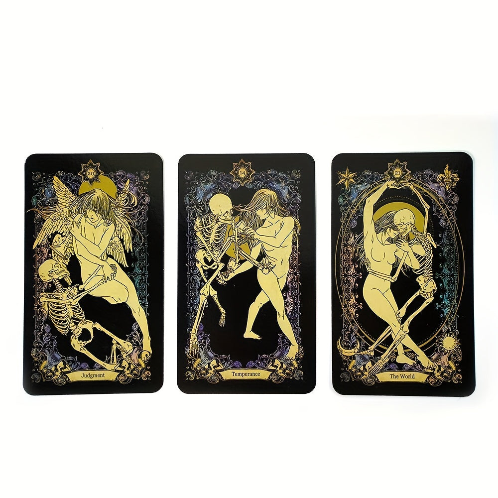 Wandering Spirit Gothic Dark Tarot Mini Cards with QRCode Guidebook