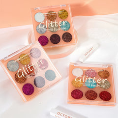 Glitter Eyeshadow Palette Mineral Ultra Shimmer Brightening Long Lasting