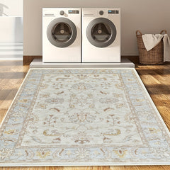 Bohemian Floral Area Rug Non-slip Soft Floor Mat Vintage Washable