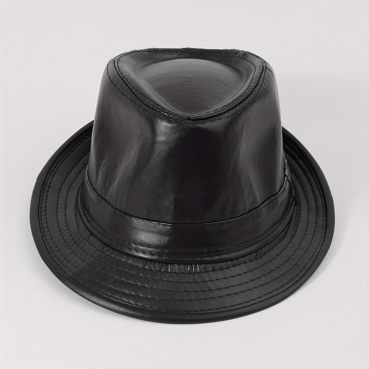 British Style Jazz Hat Male Spring Autumn Retro Curved Brim Top Hat
