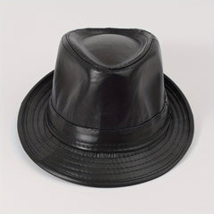 British Style Jazz Hat Male Spring Autumn Retro Curved Brim Top Hat