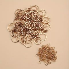 Golden Five Keychain Split Rings w/ Lobster Clasp DIY Accessories