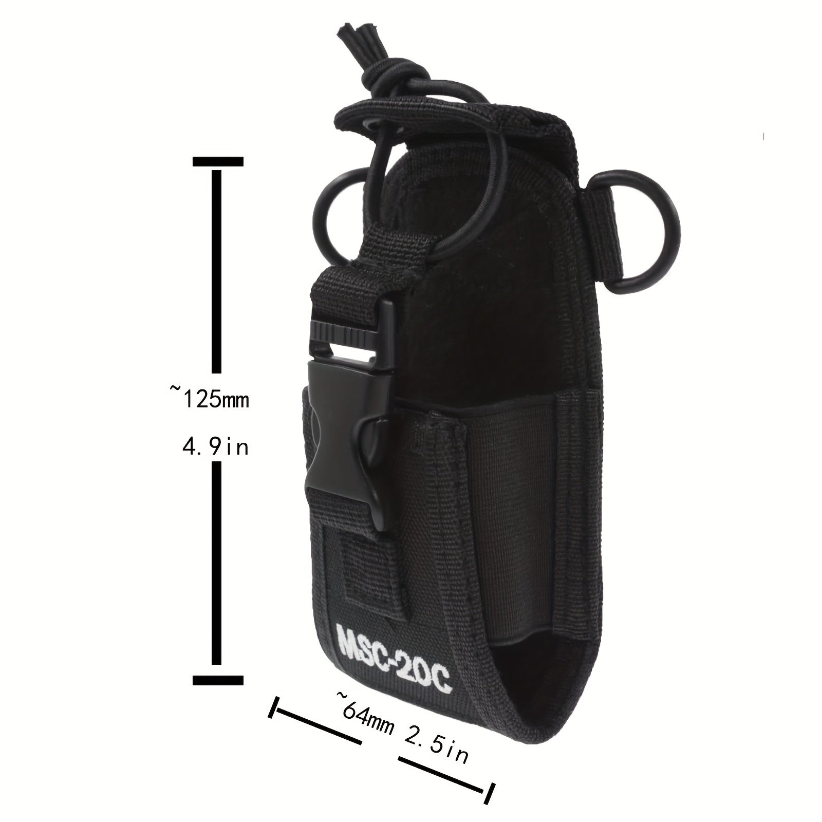 3-In-1 Radio Holder Case Walkie Talkie Storage Bag Pouch
