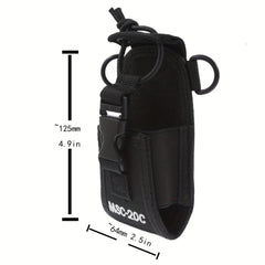 3-In-1 Radio Holder Case Walkie Talkie Storage Bag Pouch