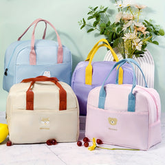 Macaron Insulation Bag Portable Aluminum Foil Meal Lunch Bag for School and Work