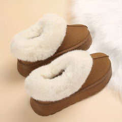 Women's Faux Fur Lined Ankle Boots Thermal Plush Snow Boots
