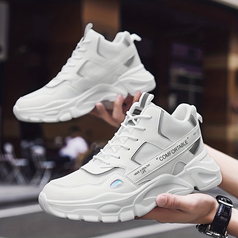 Men's Chunky Sneakers Elevator Shoes Breathable Wear-resistant