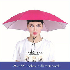 27in Hat Umbrella Rain or Shine Fishing Elastic Band Lightweight