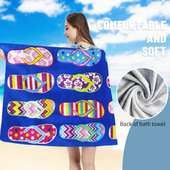 Quick Drying Microfiber Beach Towel Absorbent Oversized for Swimming Gym Camping