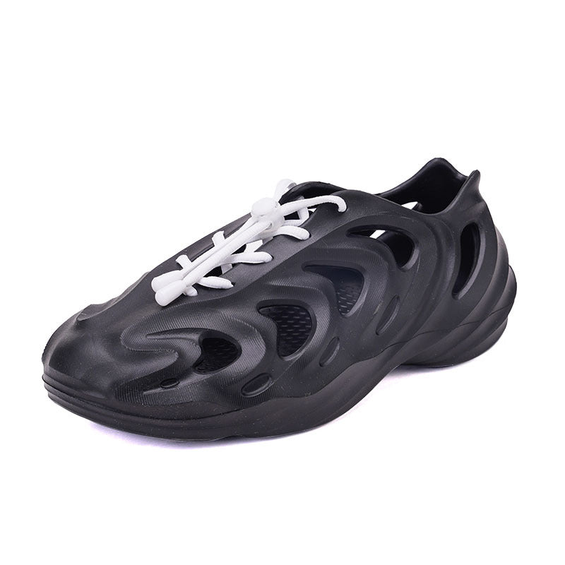 Men's Casual Lace up Hollow Out Sandals Lightweight Beach Shoes