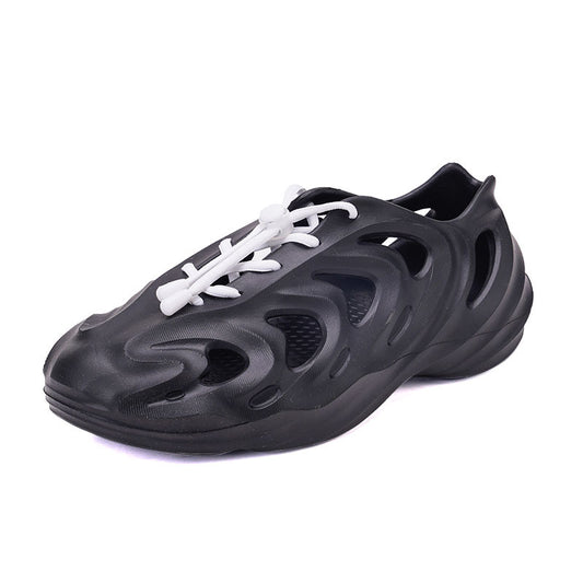 Men's Casual Lace up Hollow Out Sandals Lightweight Beach Shoes