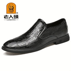LAORENTOU Men's Slip On Smart Casual Shoes for Wedding Business