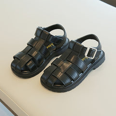 Boys Solid Sandals Lightweight Breathable Vacation Beach Shoes