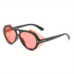 Y2K Top Bar Sunglasses Steampunk Anti Glare UV400