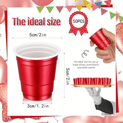 50pcs 2oz Plastic Shot Cups Mini Disposable Shot Glasses for Parties