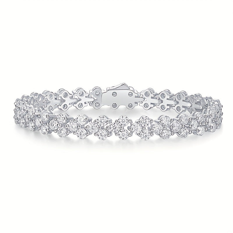 Moissanite Tennis Bracelet 925 Silver for Women