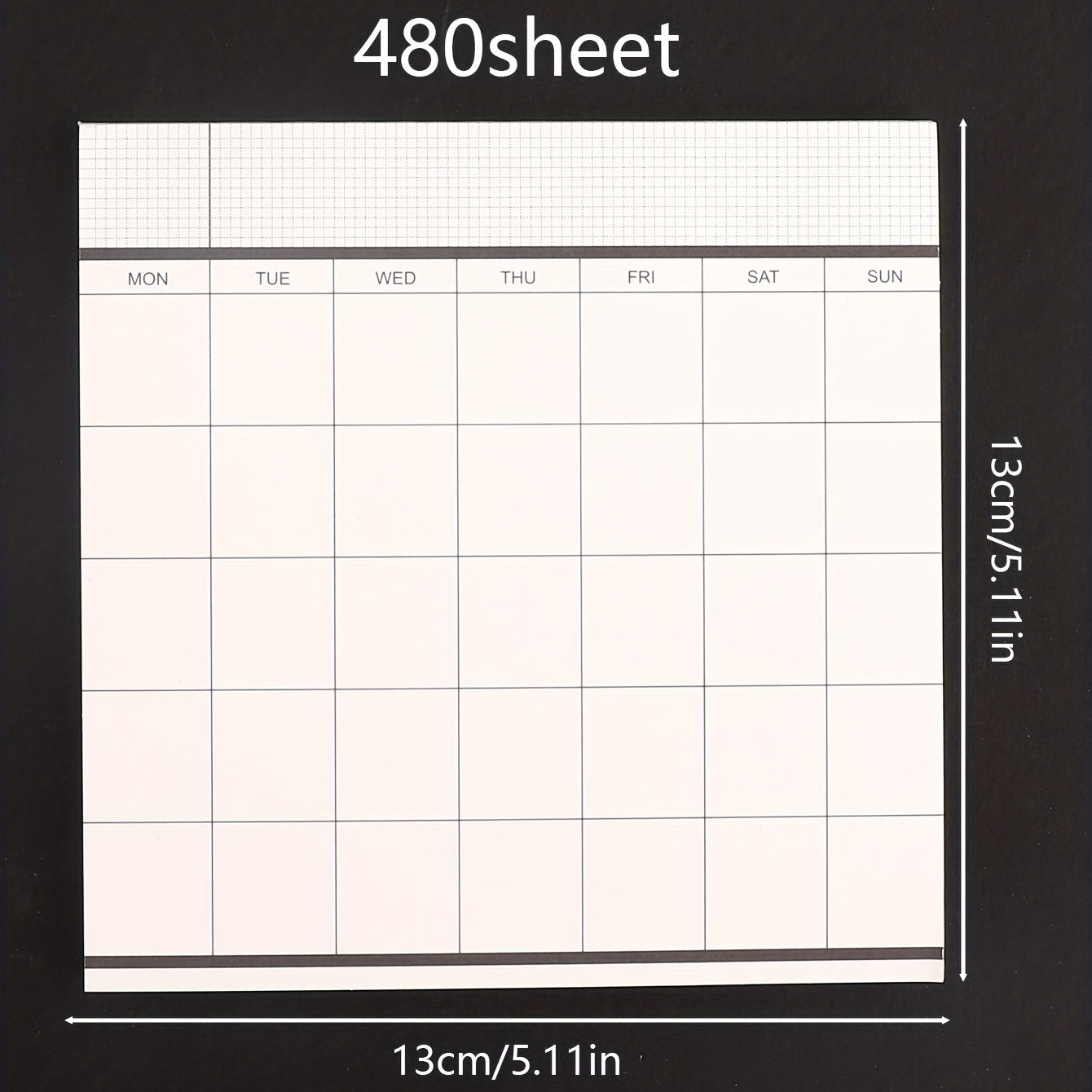 1pc Business Schedule Planner Tear-Off Notebook Monthly Plan To-Do List