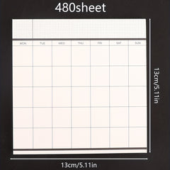 1pc Business Schedule Planner Tear-Off Notebook Monthly Plan To-Do List