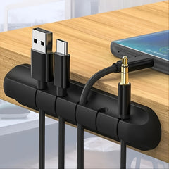 1pc Desktop Data Cable Manager - Keep Your Desk Organized