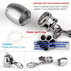 Small Pet Cremation Keychain Keepsake Memorial Jewelry for Dogs Cats