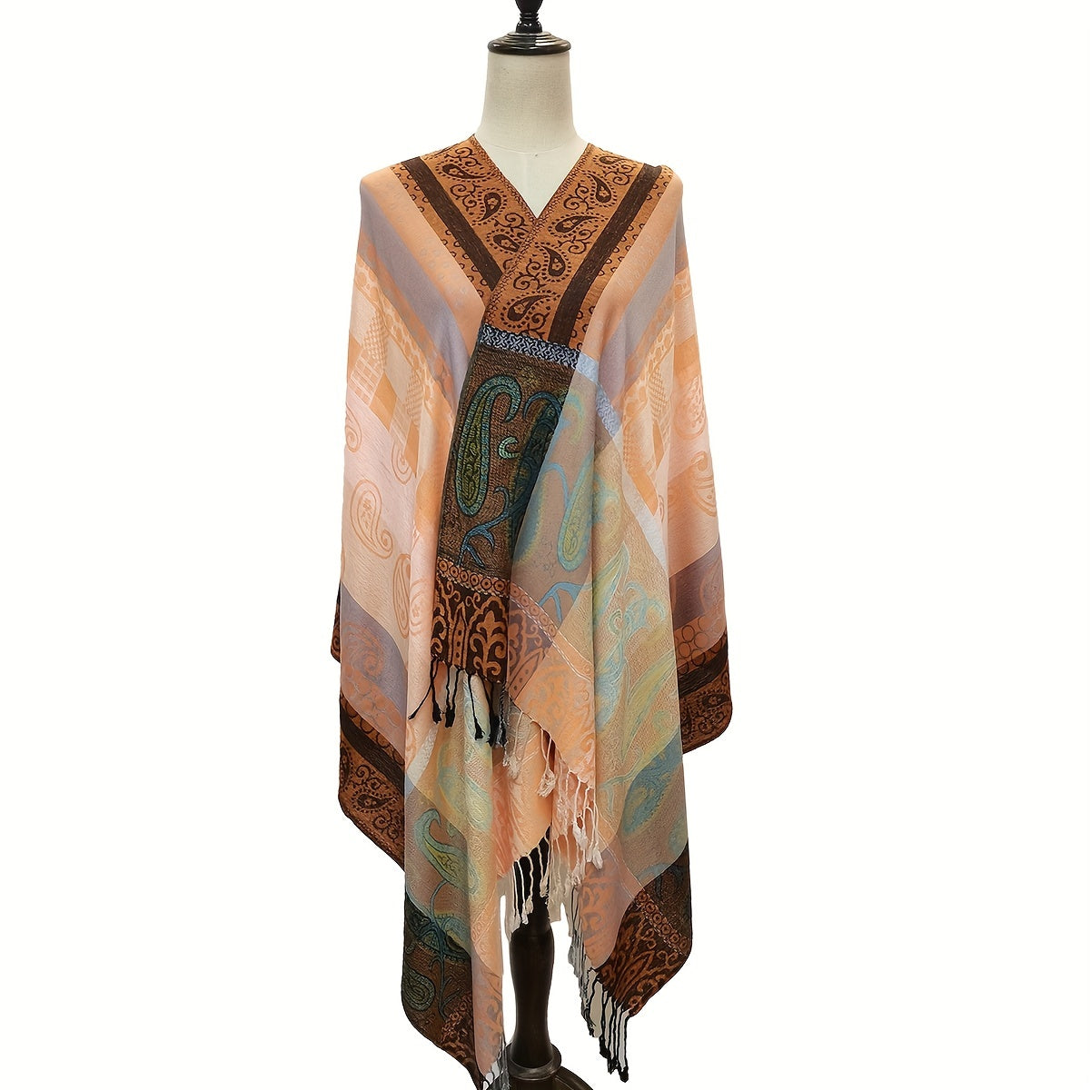 Colorful Plaid Pattern Scarf Viscose Scarves For Women & Girls