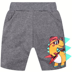 Boys Dinosaur Shorts Casual Summer Kids Clothes