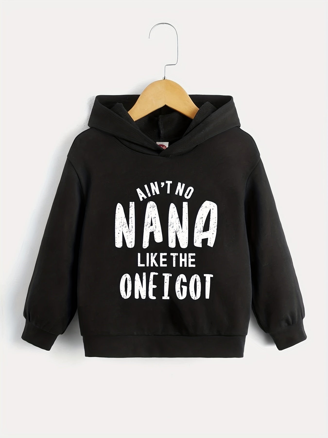 Letter Series Boys Hooded Sweatshirt