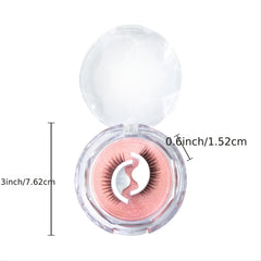 Self Adhesive Reusable Full Strip Eyelashes Thick Natural Makeup False Lashes