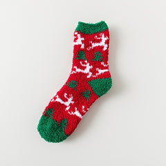3 Pairs Women's Fuzzy Socks Winter Warm Cozy Soft Fluffy Cartoon Monster Socks