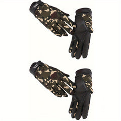 Men's Anti Slip Full Finger Gloves for Outdoor Sports