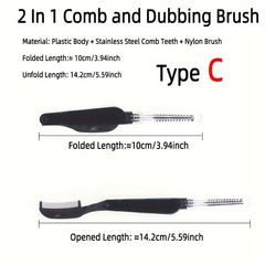 1pc Stainless Wire Fly Tying Dubbing Brush