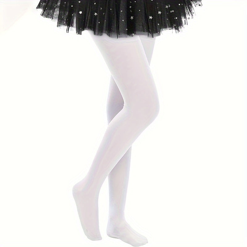 3 Pairs Girl's Ballet Dance Socks Breathable Knitted Pantyhose Kid's Stockings