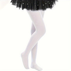 3 Pairs Girl's Ballet Dance Socks Breathable Knitted Pantyhose Kid's Stockings