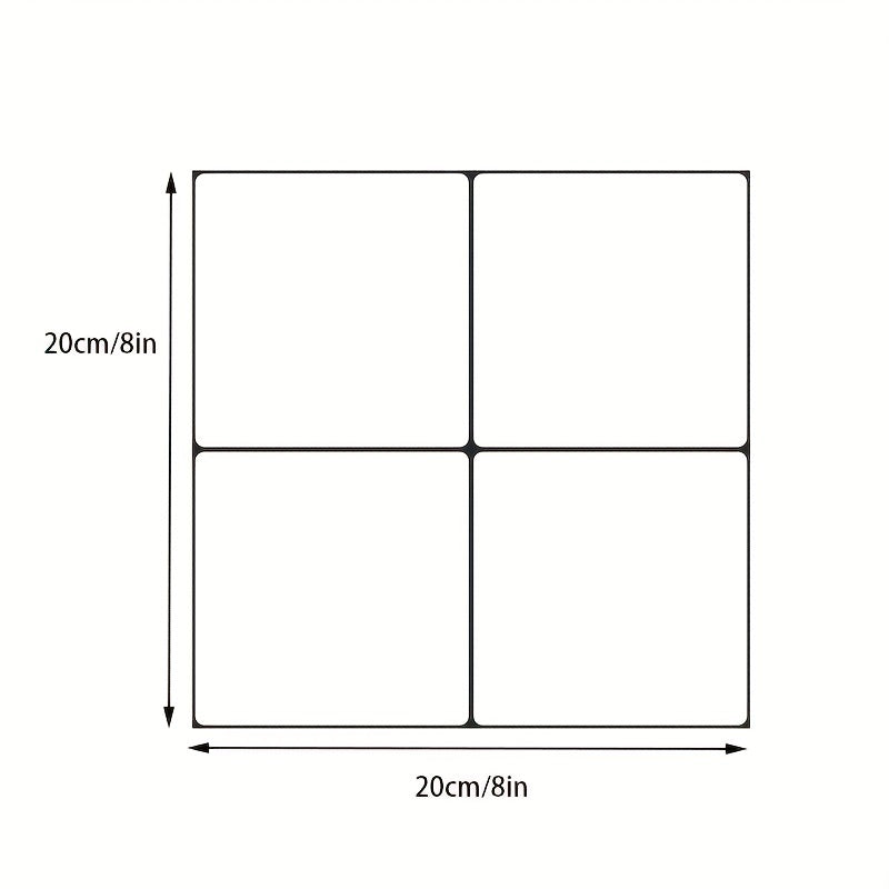 3pcs Anti-skid Bathroom Floor Paste Marble PP Environmental Adhesive