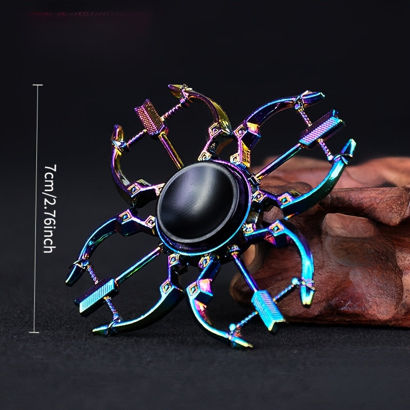 Colorful Metal Fingertip Toys - Spinning Gear Fun