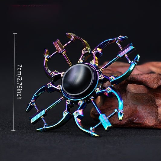 Colorful Metal Fingertip Toys - Spinning Gear Fun