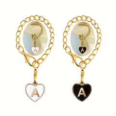 2pcs Initial A Letter Charms for Tumbler Water Cup Handle, Letter Charm Gift