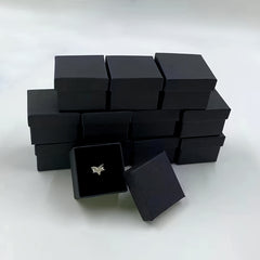12pcs Classic Ring Box Jewelry Packaging Box Wedding Decor