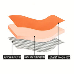 Foldable Reusable Insulated Grocery Tote Bag with Aluminum Foil